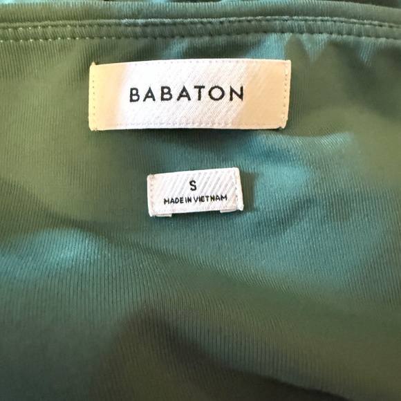 Babaton Sculpt Knit Squareneck Cropped Tank Forest Green Size Small - Picture 5 of 5